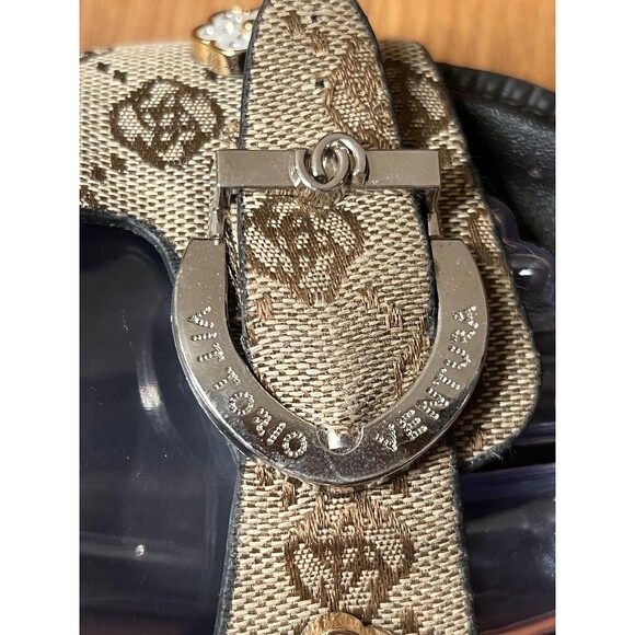 Jin Duo Sandals Womens Size 10 Brown Floral Buckle Slide Platform Shoes - Picture 9 of 10